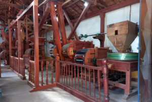 Máquina de beneficiamento de café instalada por Nicolau Parodi, em 1886, está preservada